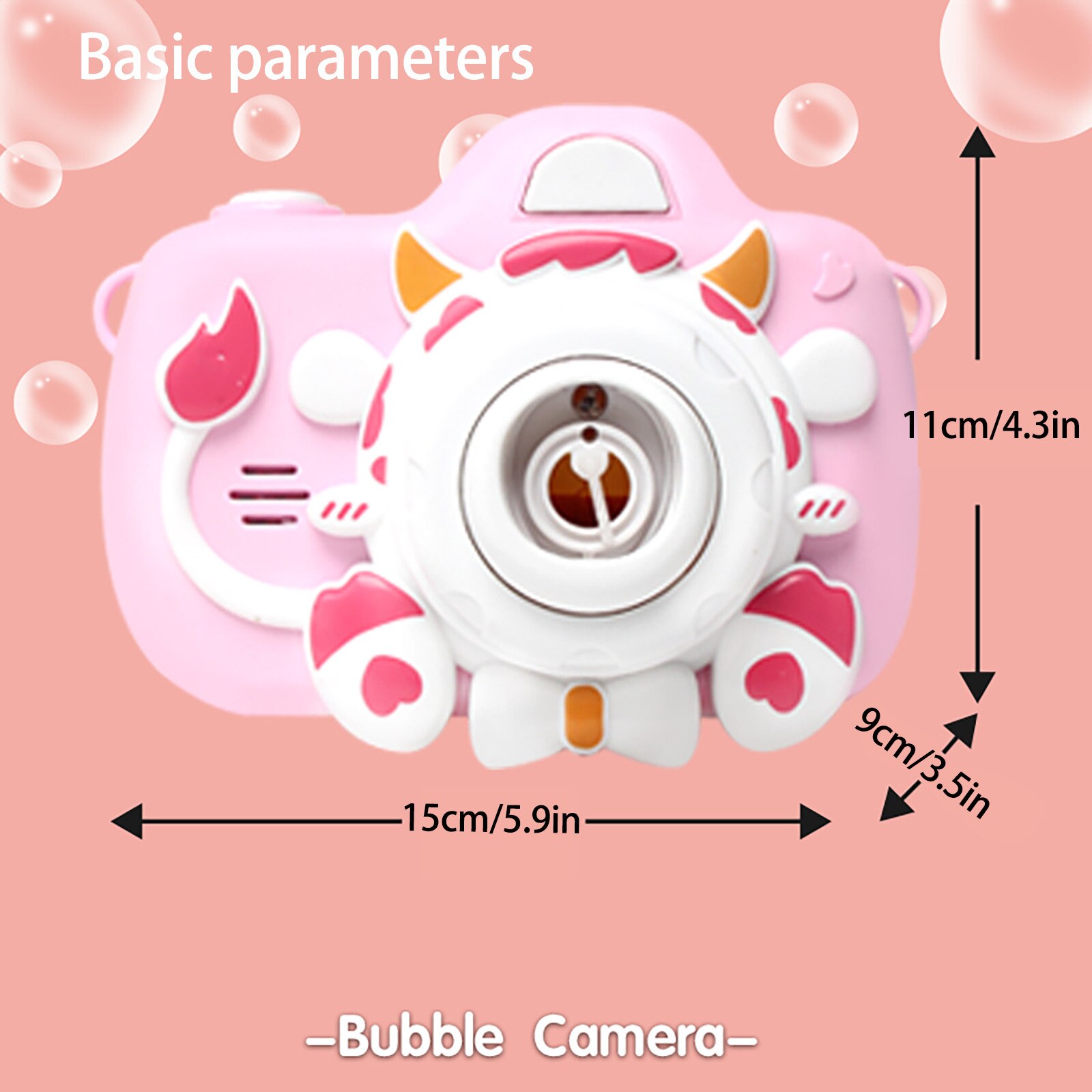 Children's Bubble Camera Toy Cat Cute Cow Bubble Machine Bubble Blowing Toy Funnuy Summer Outdoor Toys Kids Game Toys L3