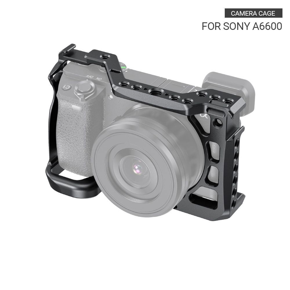 Smallrig A6600 Camera Kooi Voor Sony A6600 Dslr Kooi Met Koud Schoen En Arri Lokaliseren Gaten Statief Schieten Kooi Accessoire 2493: Default Title