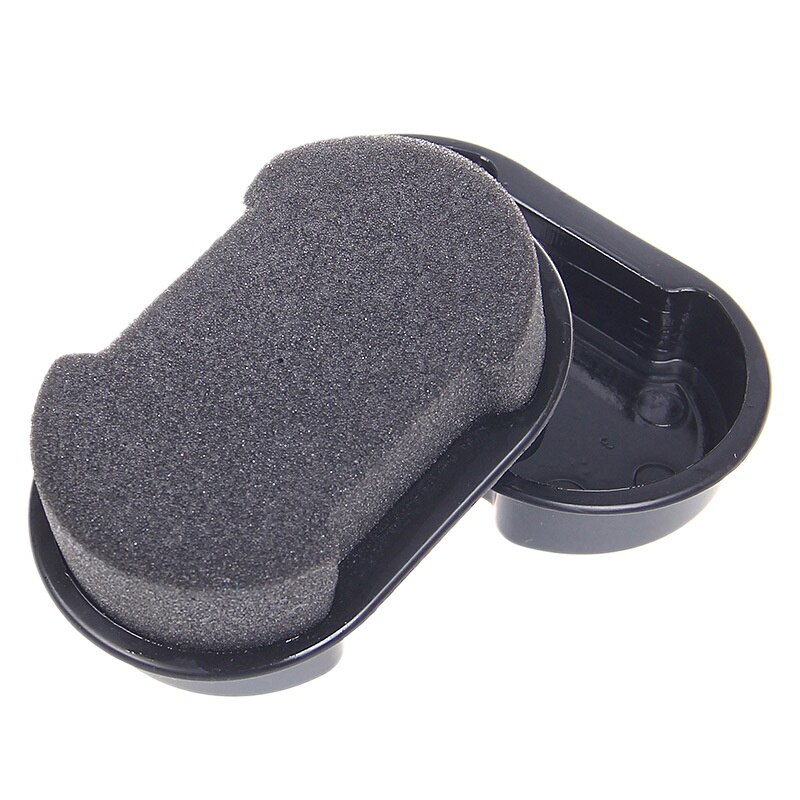 zapatos de doble cara polaco zapatos frotar cera esponja cuidado cuero aceitado zapato cepillo para el Hogar c