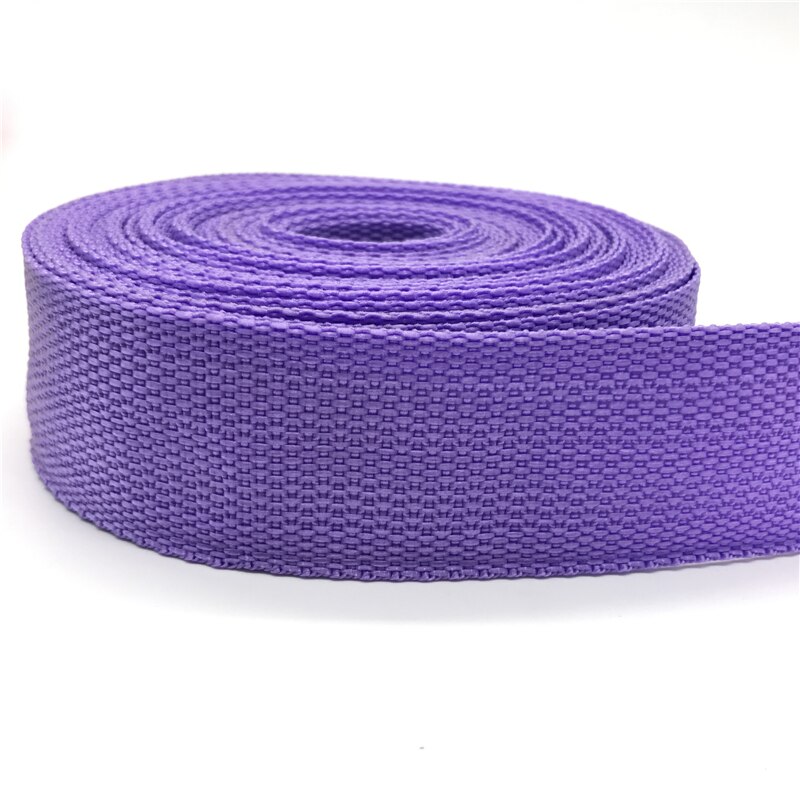 2 jardy 38mm PP wstążka saszetka na pasek nylonowa taśma wstążka do plecaka taśma szyta torba akcesoria do paska: LightPurple
