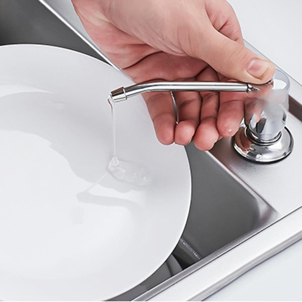 300Ml Sink Ingebouwde Plastic Zeepdispenser Vloeibare Wasmiddel Lotion Pomp Fles voor Badkamer en Keuken