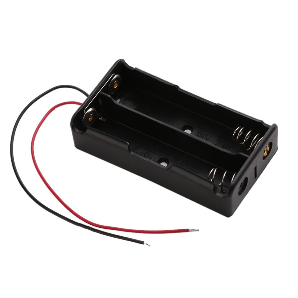 Battery Storage Boxes 18650 17500 18500 Battery Storage Charge Box 3.6~4.2V Clip Holder Box Case Black Battery Holder Case