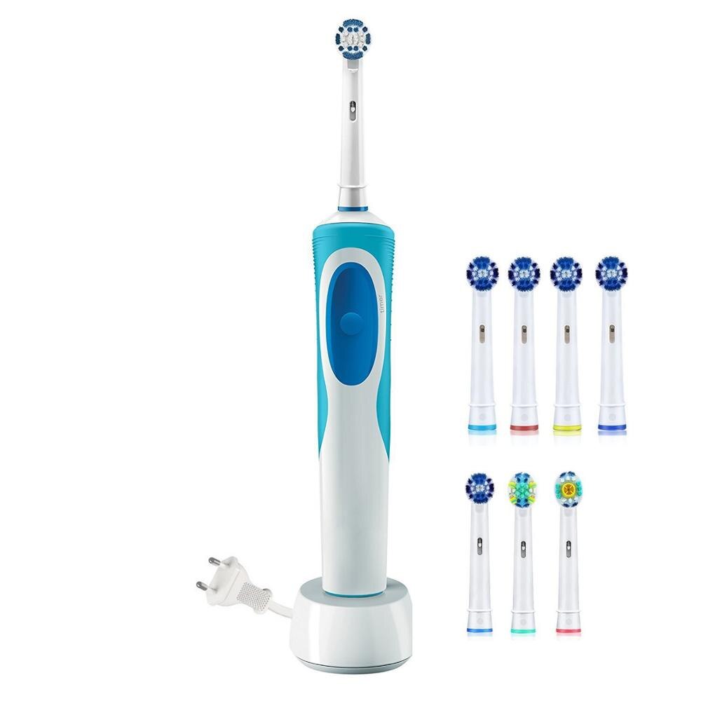 Ladattava sähköhammasharja ultraäänihammasharja lapsille lapsille aikuisille äänihampaat yhteensopiva oral-b harjaspäälle: 7 harjaspäätä