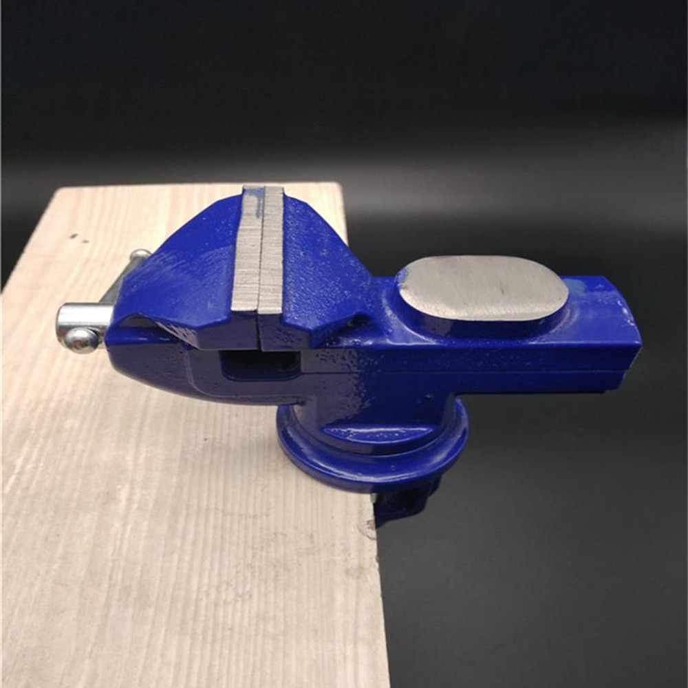 KKMOON Cast Iron Table Top Clamp Press Vice Light Duty Mechanic Clamp-on Table Vise 360 Degree Swivel Base with Anvil