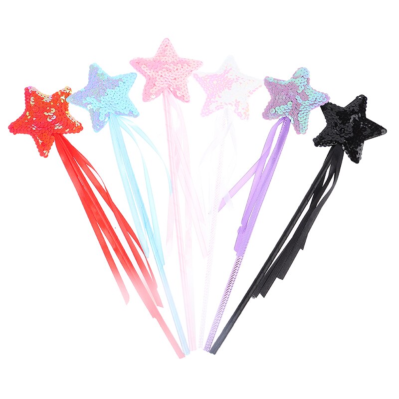 2 Stuks Willekeurige Leuke Vijfpuntige Ster Fairy Toverstaf Magic Stick Partij Speelgoed Voor Kids