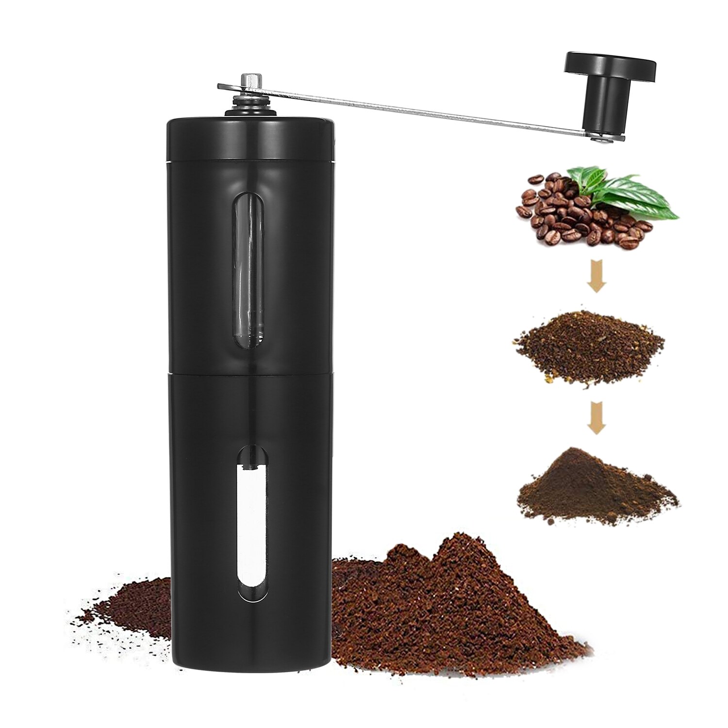 Handkoffiemolen Met Verstelbare Instelling Portable Conische Keramische Burr Grinder Molen Keuken Tool