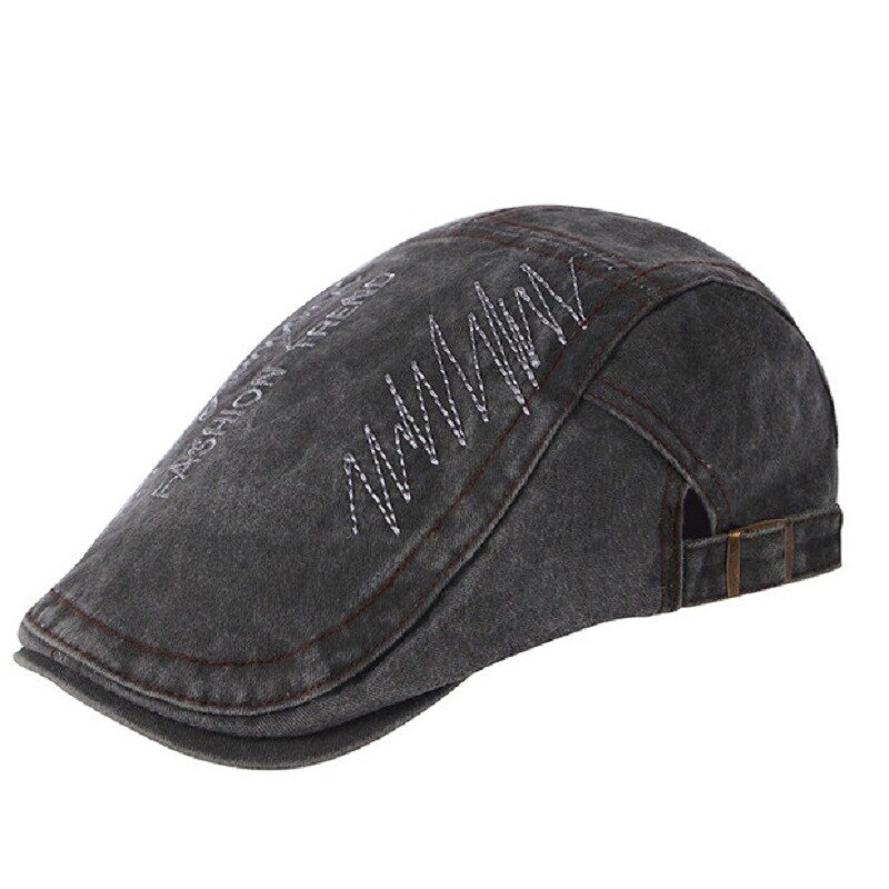 Gorras tipo boina de verano para hombres y mujeres, Bordado de letras con visera, para el Sol, para exteriores, novedad