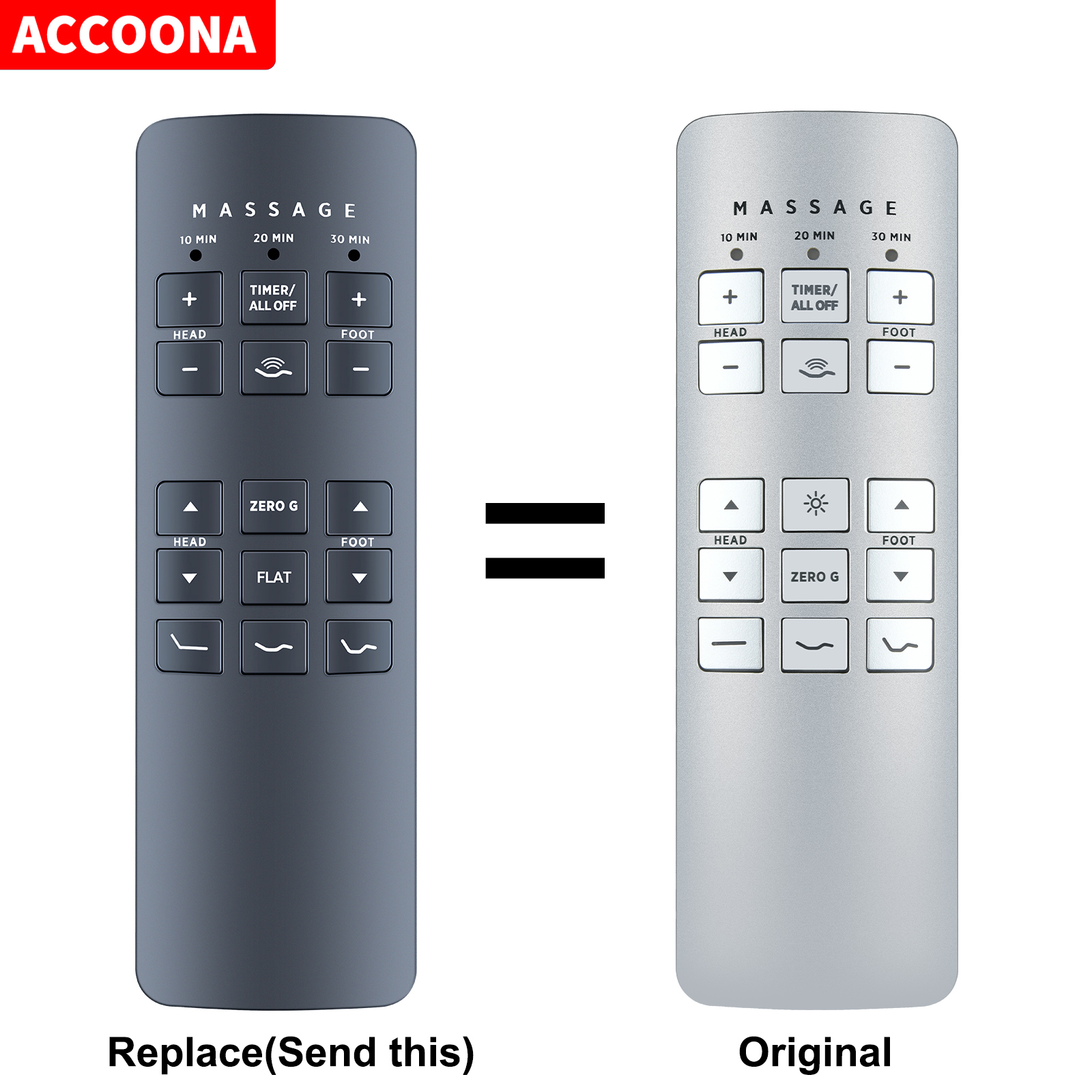Remote control for OKIN RF258c 76398 79016 Serta Motion Perfect II III Ergomotion V400 V330 E6