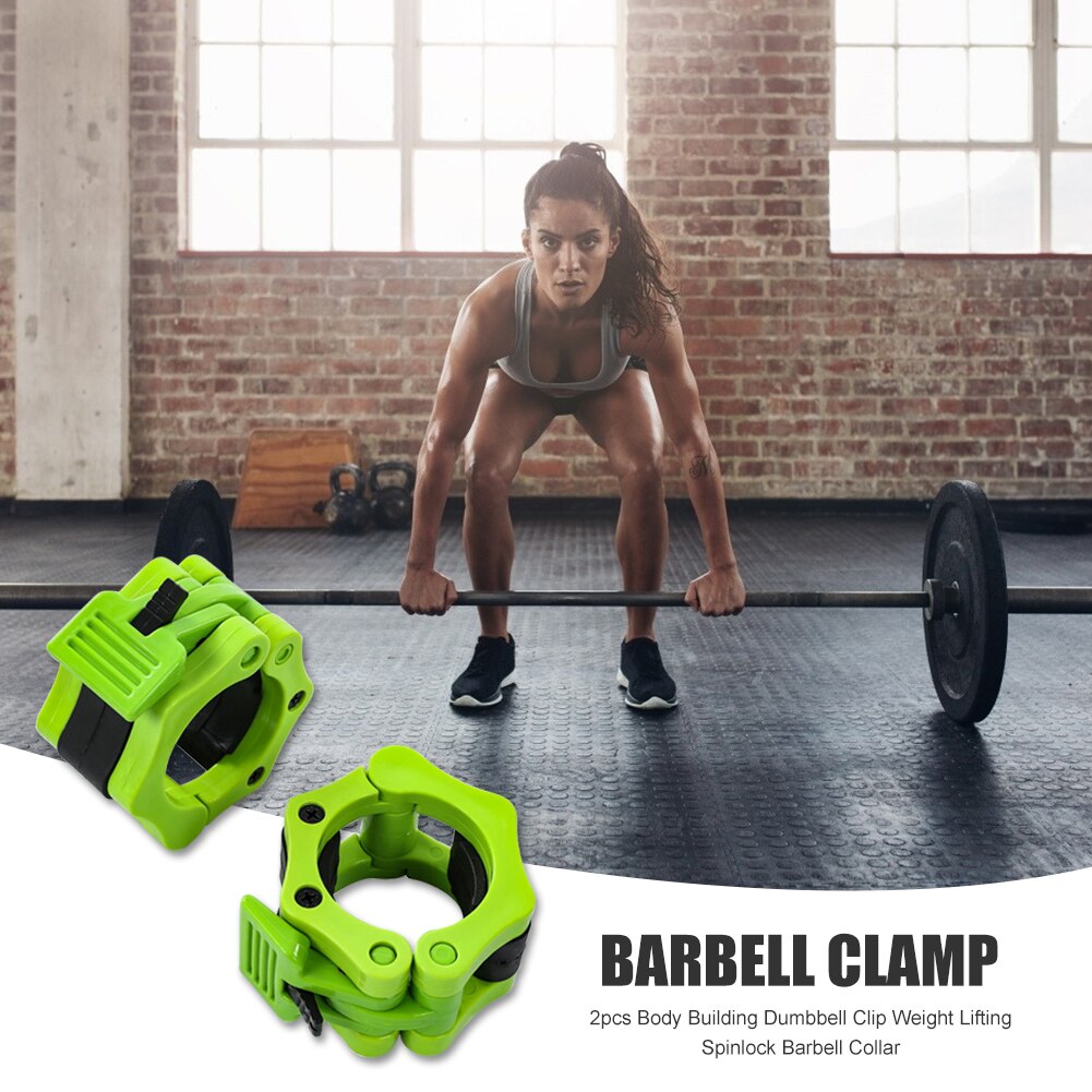 Bodybuilding halterklem clip veervergrendeling gewichtheffen halterhalsband voor eenvoudige veiligheid trainingsversieringen