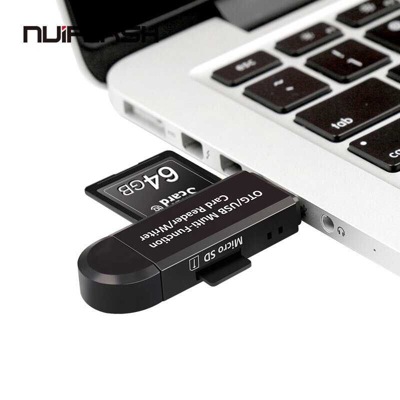 Usb 2.0 1 -kartenleser sd-karte tf triplet otg smartcard-leseadapter 3 in pc tablet 90703