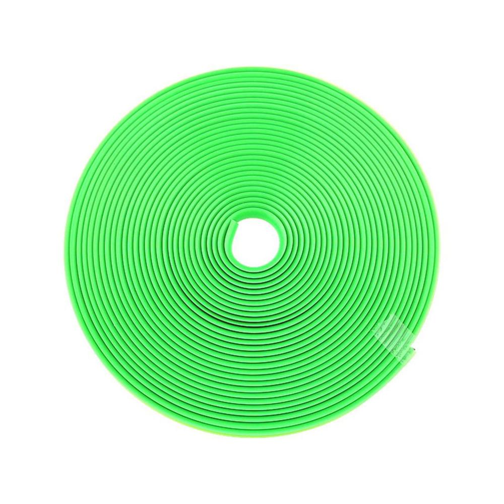 8 M Car Wheel Protection Wheel Sticker Decorative Strip Tire Protection Care Cover Boat Car Shape Modification: Green