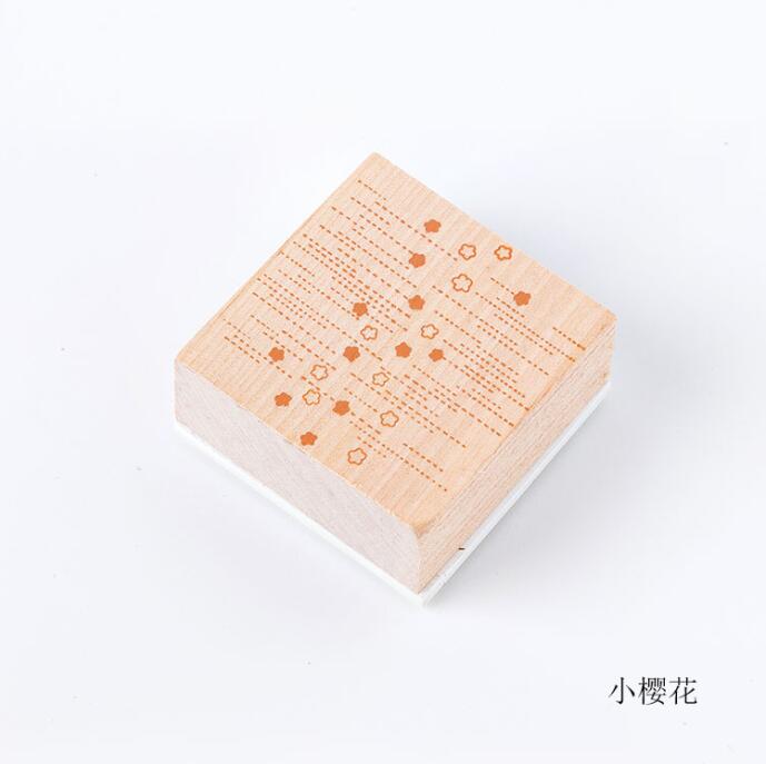 XINAHER, sello Vintage de decoración de cuaderno con Árbol de pájaros, sellos de goma madera para scrapbooking, papelería DIY, sello estándar artesanal: F