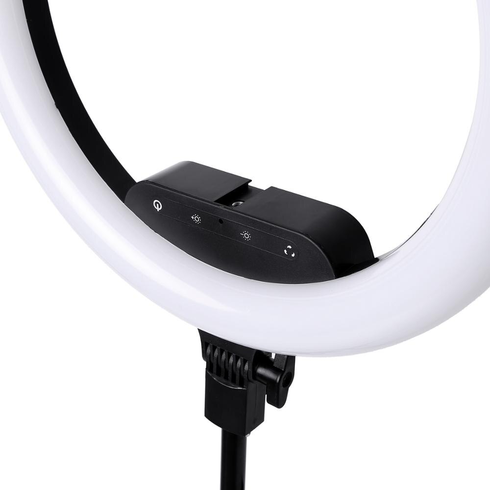 Fotografie LED Selfie Ring Licht Fernbedienung 14 zoll 36cm Dimmbare Kamera Telefon Ring Lampe Mit Stativ Für machen-hoch Video Live