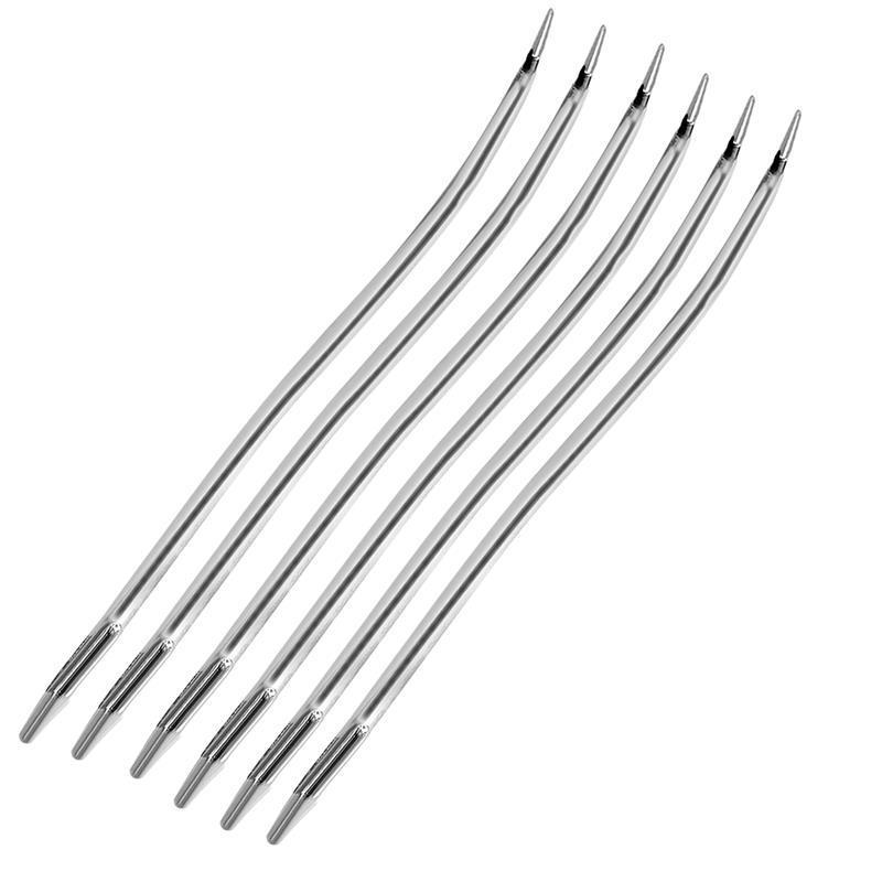 Leder Nähset DIY Leder NäHenne Ahle Nadel mit Kupfer Griff einstellen Leder Leinwand Zelt Schuhe Reparatur werkzeug Nylon faden: Braun