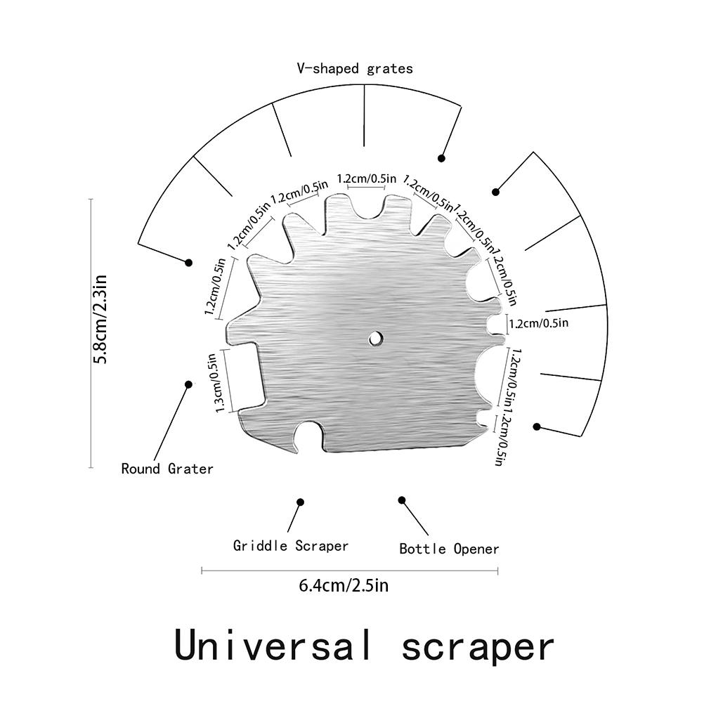 Metal BBQ Grills Grate Cleaner Cleaning Barbecue Scraper Scrubber Tool Portable BBQ Grill Barbecue Kit Cleaning Brush for BBQ