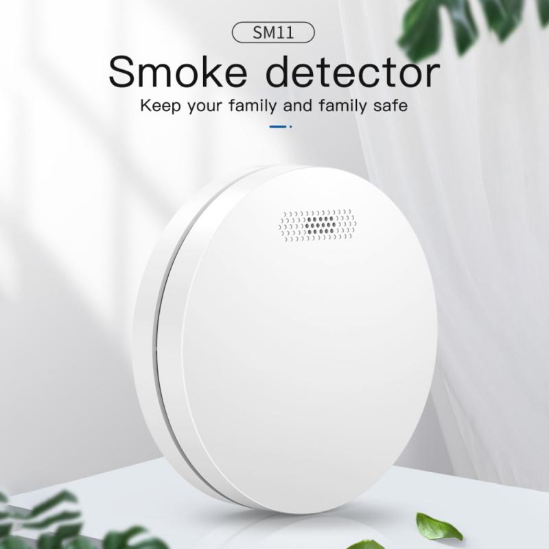 Tuya Intelligent Smoke Wireless Alarm Wifi Fire Smoke Sensor Household Wireless Sound Light Smoke Detector Fire Protection