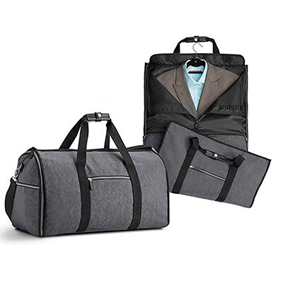 420D Wasserdichte Nylon Reisen Tasche Große Reisetasche Gepäck Taschen Organizer Mit Schulter Band Anzug Tasche Faltbare Duffle Tasche Männer: grau