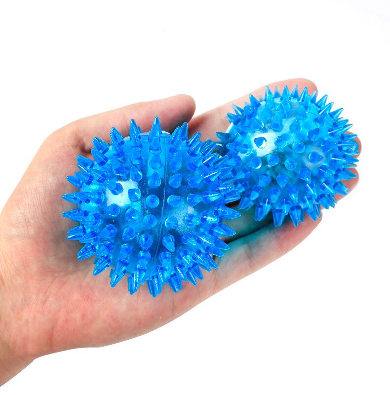 Balle de Massage lumineuse pour chien, jouet pour animaux de compagnie, coloré et doux: 7.5CM A