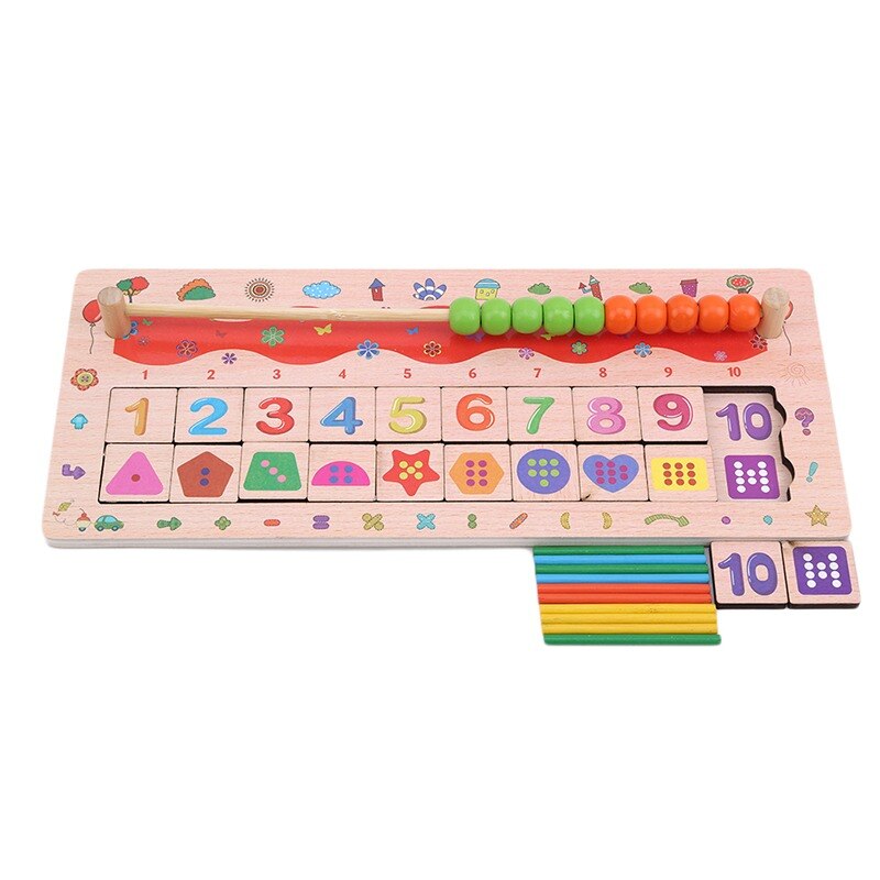 99 tabella di moltiplicazione giocattoli matematici giocattolo di matematica in legno per bambini 10*10 blocchi di Figure Baby impara i regali educativi Montessori giocattoli per bambini: design9