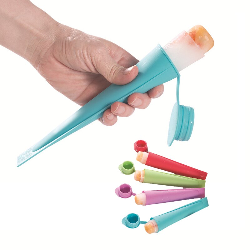 Home-Made Ice Cream Molds for Children's Cute Silicone Frozen Ice Cube Set for Making Ice Cream Sorbet Popsicle Kitchen Tools