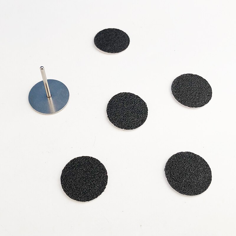 Râpe à ongles pour pédicure, lime à cuticules, ponçage des callosités, disques de 25mm, outil de soins des pieds, peau morte, papier de verre remplaçable, 1 pièce