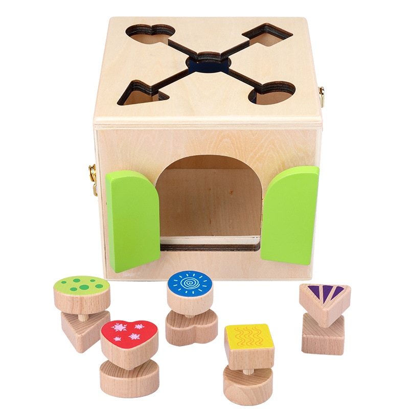 model imitates lockbox early education puzzle 3 years old and above kindergarten to learn fire lock box block toy