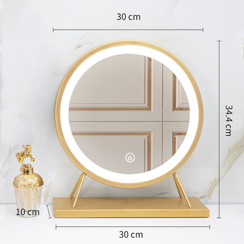 Mirror LED Desktop Makeup Mirror All-in-one Beauty USB Mirrors Home Dressing Table Desktop Makeup Mirrors 사이드미러 LED