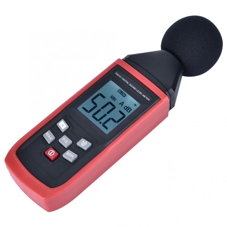 TA8151 LCD Digital Sound Level Meter Noise Detect Tester Data Decibel Measurement 30-130dB Sound Level Meter