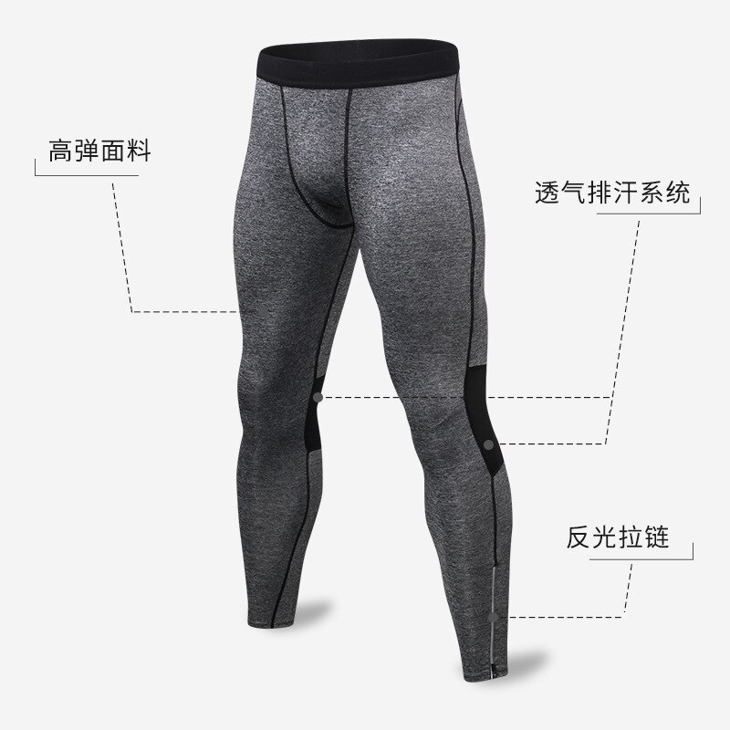 Herr Träningsbyxor - Bodybuilding Fitness - Polyester Elastisk Åtsittande