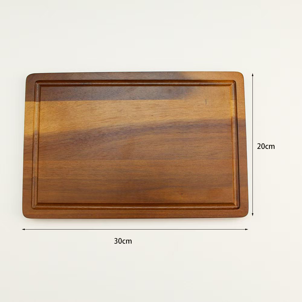 Wooden Cutting Boards Chopping Blocks Beech Walnut Cheese Cutting Board Butcher Block Meat Cutting Board For Kitchen Tools: Burgundy