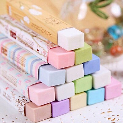 Gros gomme en forme de macaron mignon kawaii couleur bonbon fournitures scolaire