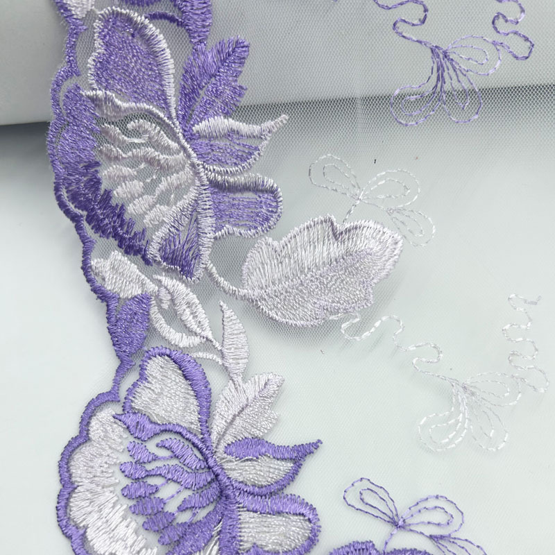 1 jard tiulu haftowane koronkowe wykończenia DIY biustonosz sukienka szycie tkanin wysokiej jakości tiulowa siatka wykończenia tkaniny robić rzemiosła akcesoria bieliźniane