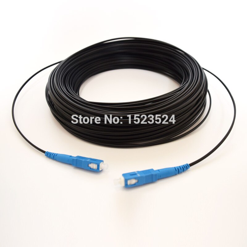 50 M In Fibra Ottica FTTH Goccia Cavo Patch Cord SC a SC Monomodale Simplex SC-SC 50 Metri SM Fibra Ottica ponticello