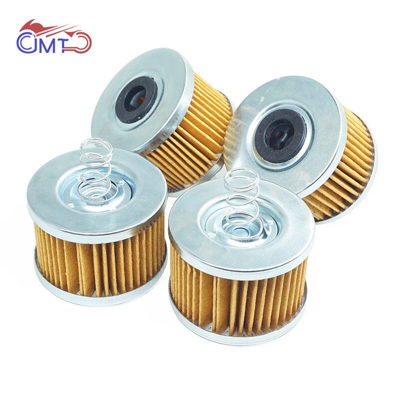 For Bajaj 100 Boxer CT100 115 Caliber 130 Boxer BM150 135 Pulsar Oil Filters Motorcycle Engine Parts: 4 Pieces