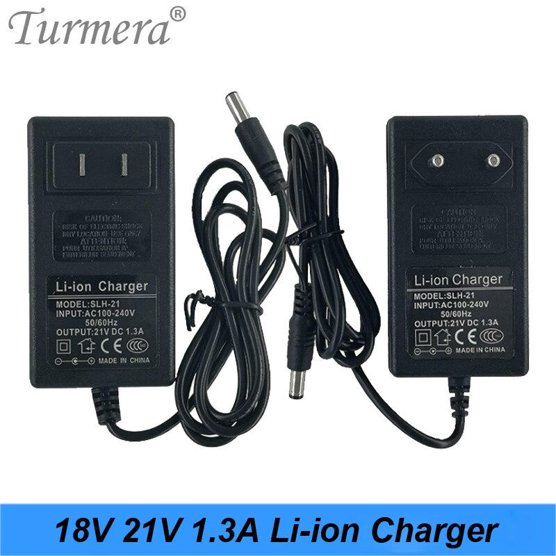 21v 18v 1.3a lithium batterioplader elektrisk skruetrækker 18v 5 serie 18650 lithium batteri væg oplader  dc 5.5 2.1