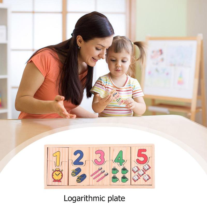 Børn matematik legetøj til børn træ tæller geometrisk form kognition tal matcher baby tidlig uddannelse undervisningsmidler