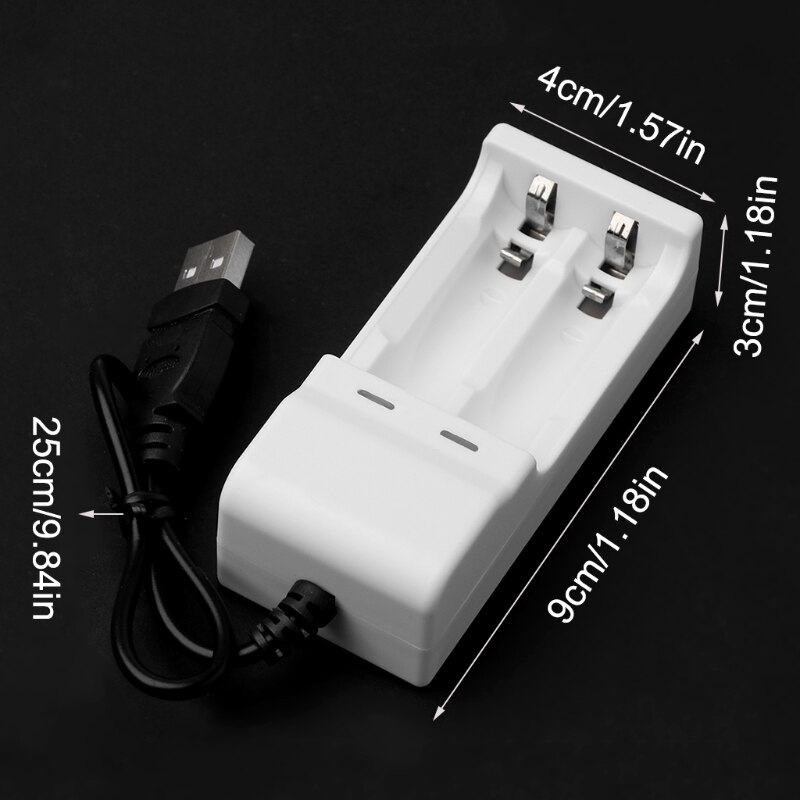 Intelligente 2 Slots 1.2V Usb Lader Voor Oplaadbare Nimh Nicd Aa Aaa Batterij