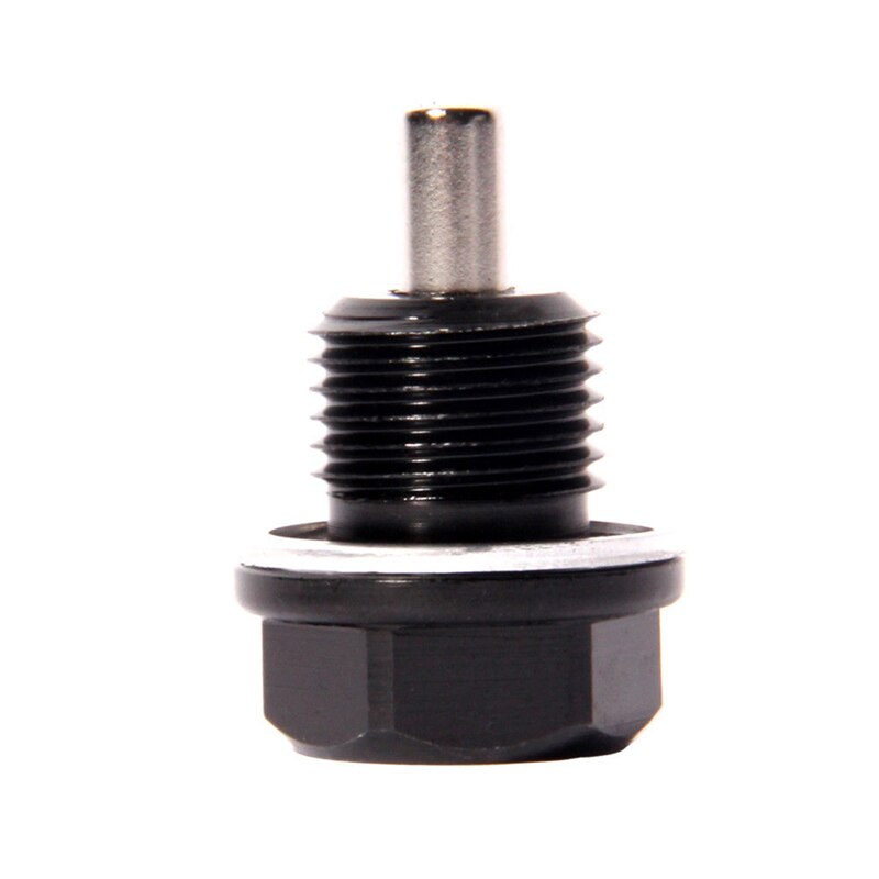 ANODIZED ALUMINUM Magnetische Oil Drain Plug BOLT w/ Washer Engine Oil Pan Screw Car Accessories TXTB1: Black