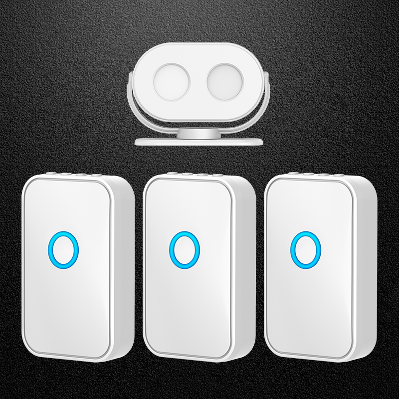 CACAZI Rechargeable PIR Motion Detector Infrared Security Wireless Alarm Doorbell Store Welcome Home Induction Doorbell: 1 x 3