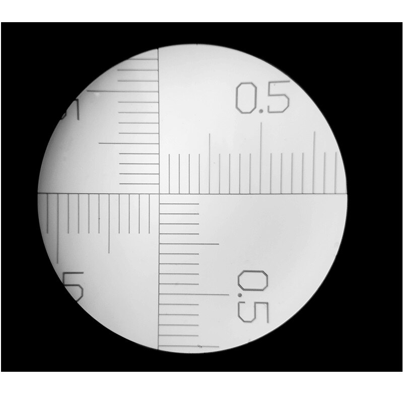 Micromètre oculaire DIV 0.05mm pour Microscope stéréo réticule oculaire règle croisée diamètre 18.5mm 24 mm calibrage