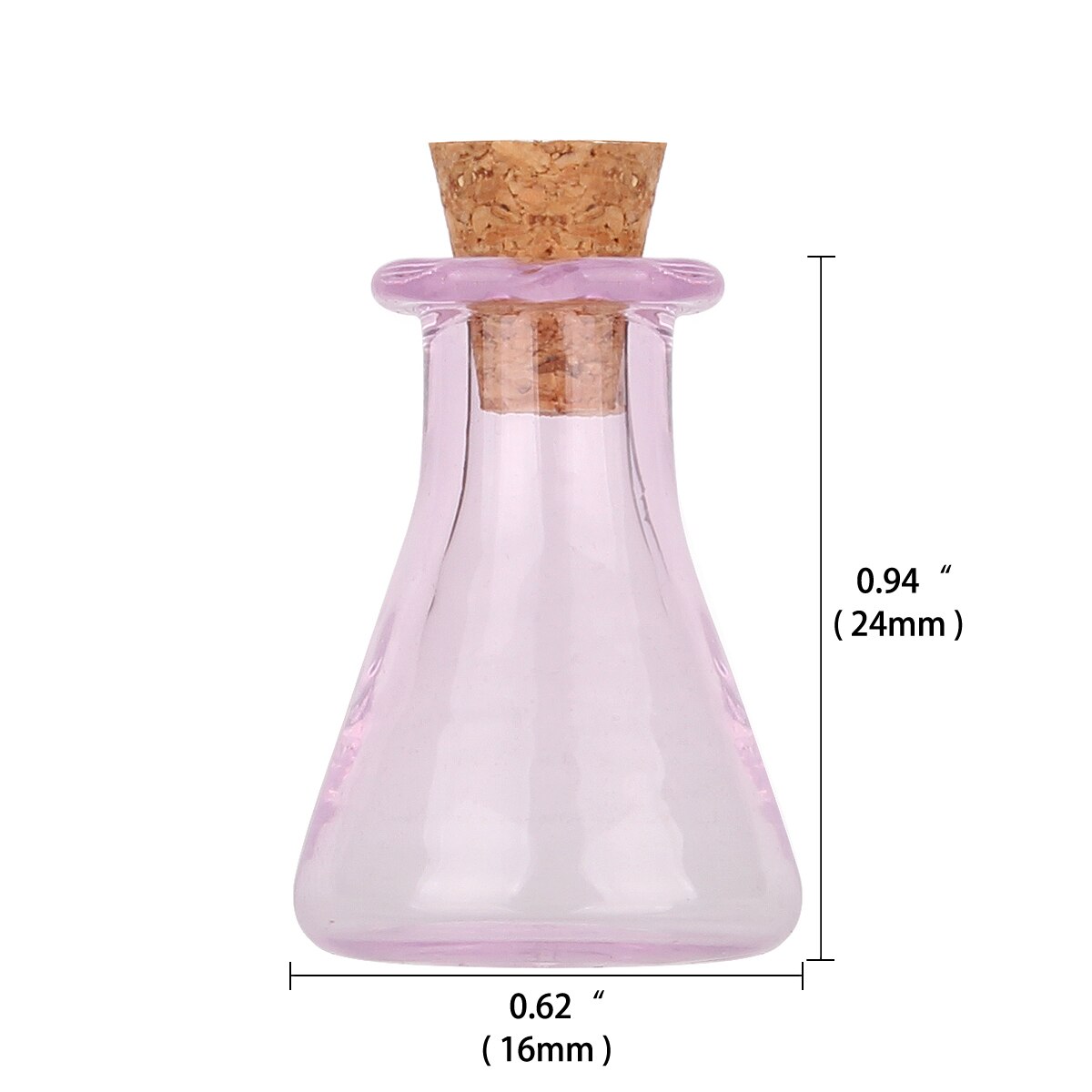 9 Stuks/partij Mini Gekleurde Glazen Flessen Met Kurk Miniatuur Flesjes Tiny Kolf Kleine Containers Voor Bruiloft Gunsten