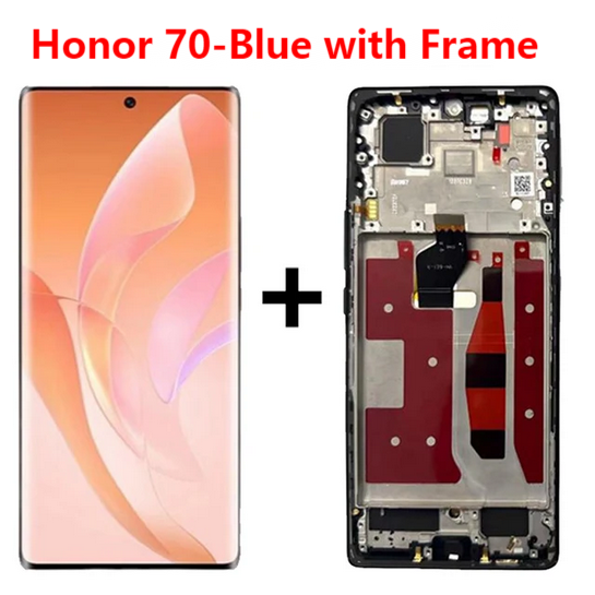 6.67'' OLED For Huawei Honor 70 Display For Honor 70 FNE-AN00 FNE-NX9 LCD Display with Frame Touch Screen Digitizer 100% Tested: Linen