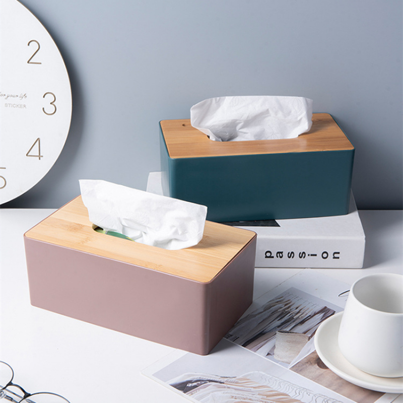 Tissue Box with Cover Tissues Wipes Storage Boxes Home Office Storage Napkin Tissue Holder Table Napkins Tissue Paper Case