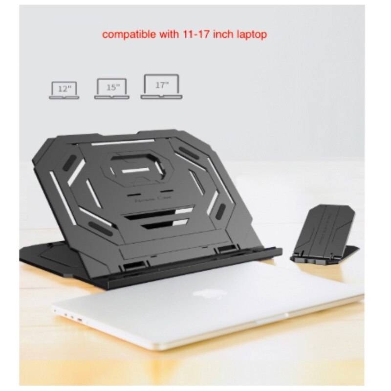 Laptop Stand Cooling Base Foldable Laptop Bracket Tablet Support Cooler Stands Holder with Free phone holder