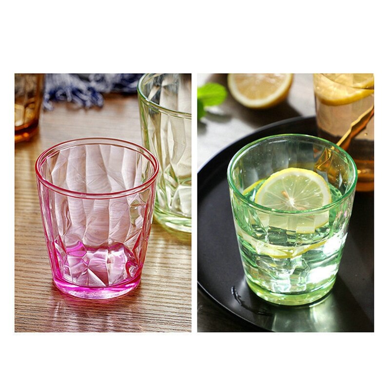 310ML Acrylic Unbreakable Drinking Glasses Water Glass Juice Glasses For Drinking Tea Transparent Kitchen Dining Bar Drinkware