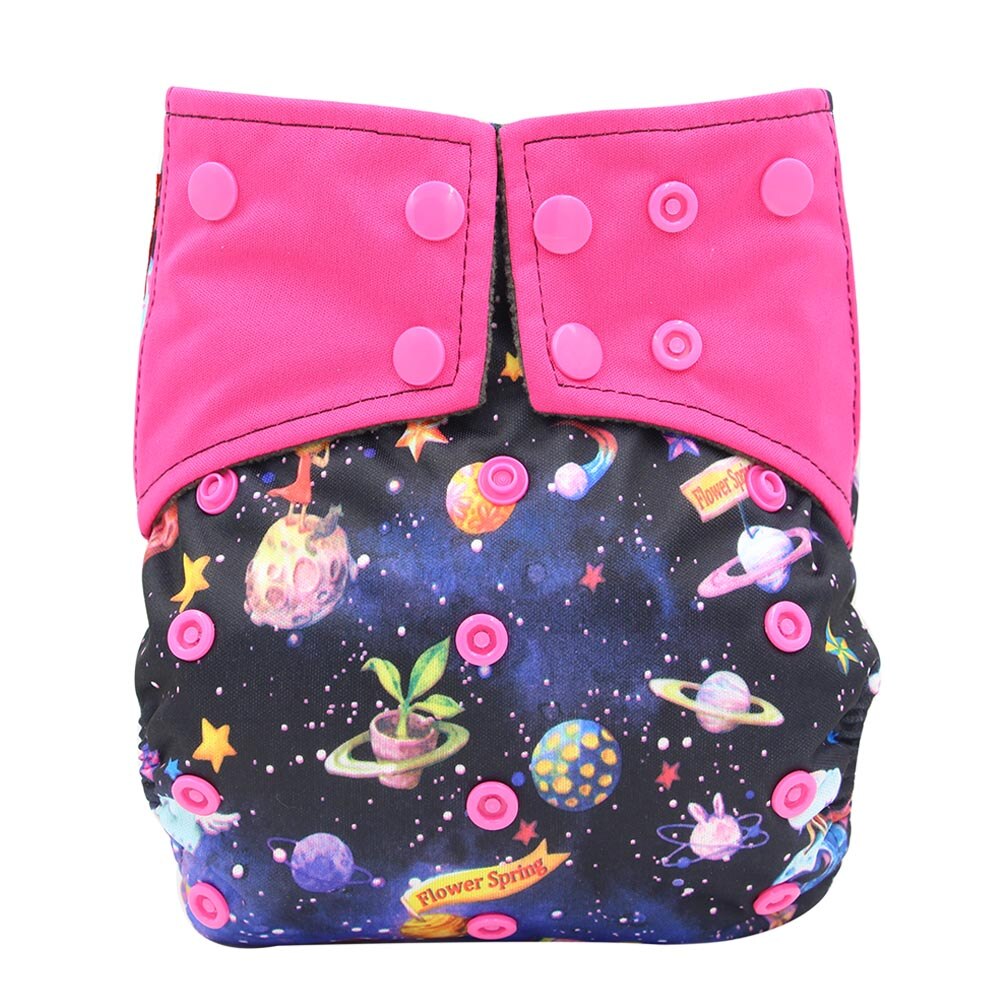 Ohbabyka AIO Cloth Diaper Cover Couche Lavable Bamboo Charcoal Washable Waterproof Newborn Baby Diapers Reusable Diaper Nappies: Y106