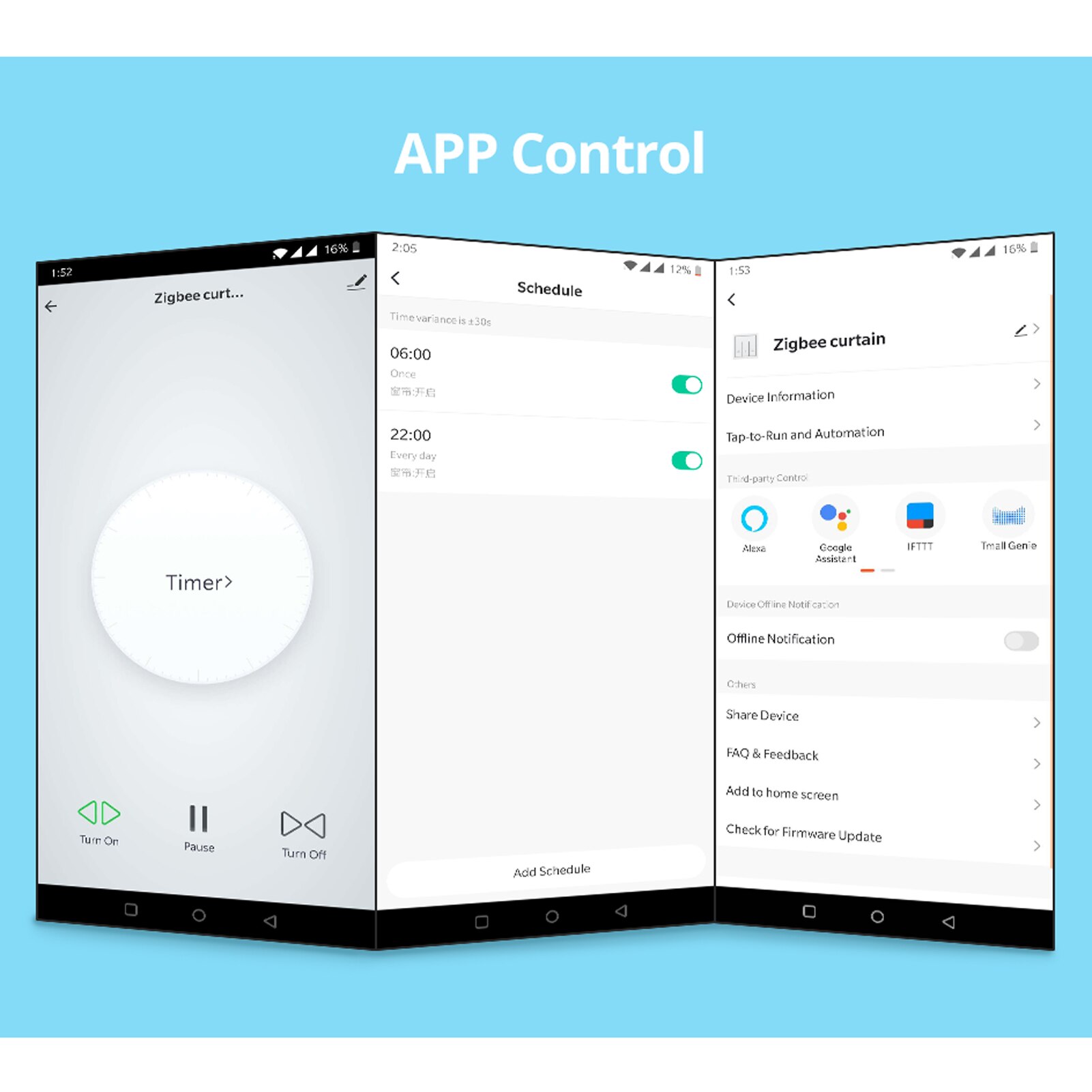 Módulo de interruptor de cortina inteligente Tuya ZigBee 3,0, Motor de persiana enrollable para Alexa, Google Home, herramienta de bricolaje de Control por aplicación