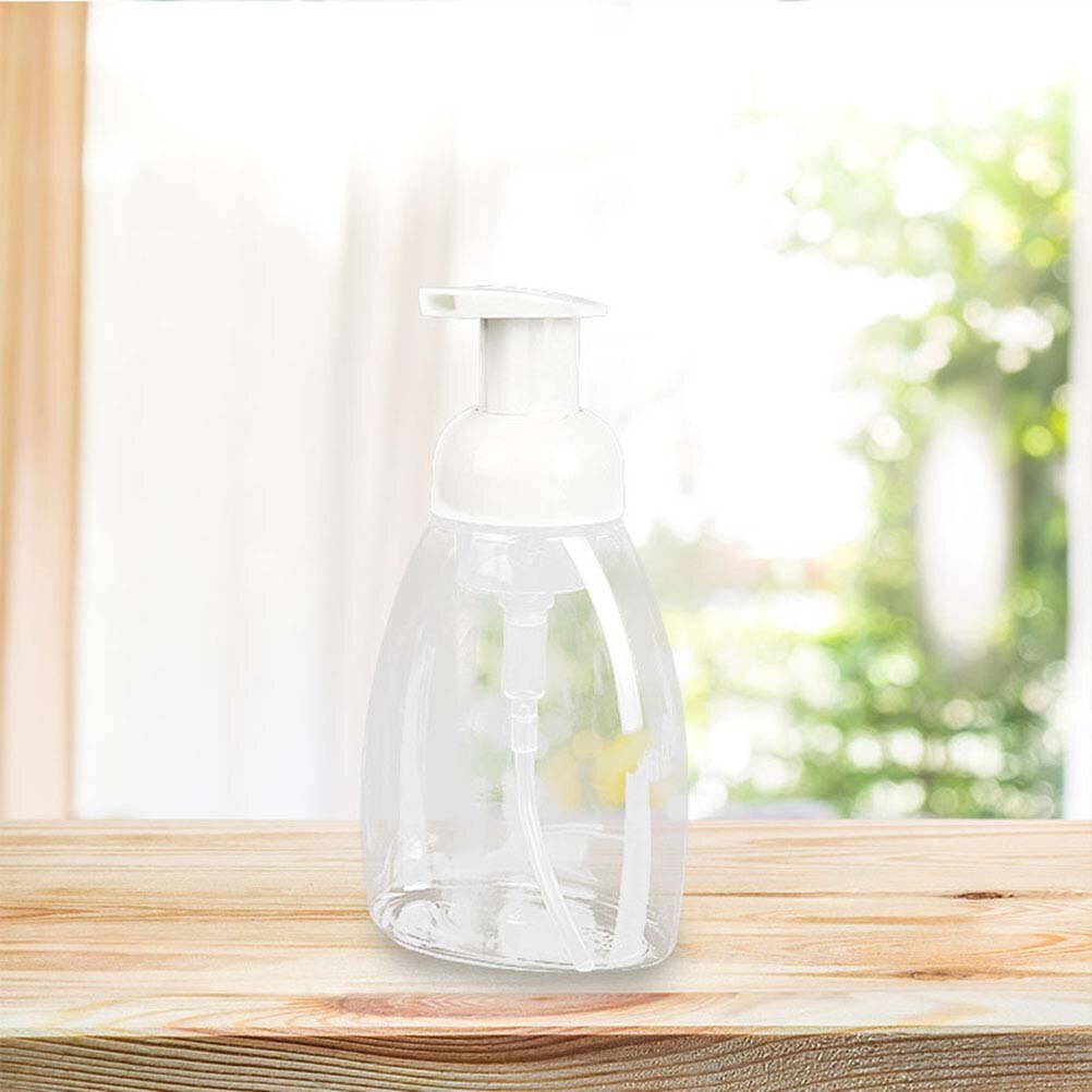 2PCS 300ml Plastic Bathroom Hotel Liquid Soap Foam Dispenser Clear Foam Make Up Shampoo Lotion Containers Bottle