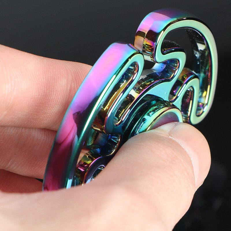 Colorful Maze Tri-spinner Fidget Spinner Steel Hand Spinner 606 steel Bearing Educational Toys Spinner Hand Anti Stress Toy