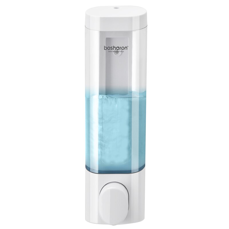 Einzigen Doppel verdreifachen 300ml Seife Spender Zauberstab-montieren Dusche Schlecht Shampoo Spender Flüssigkeit Seife Container Schlecht Zubehör: transparent Single
